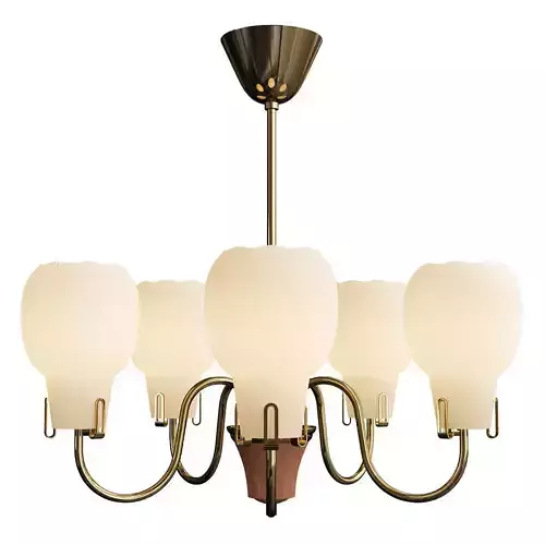 Opaline Glass Chandelier