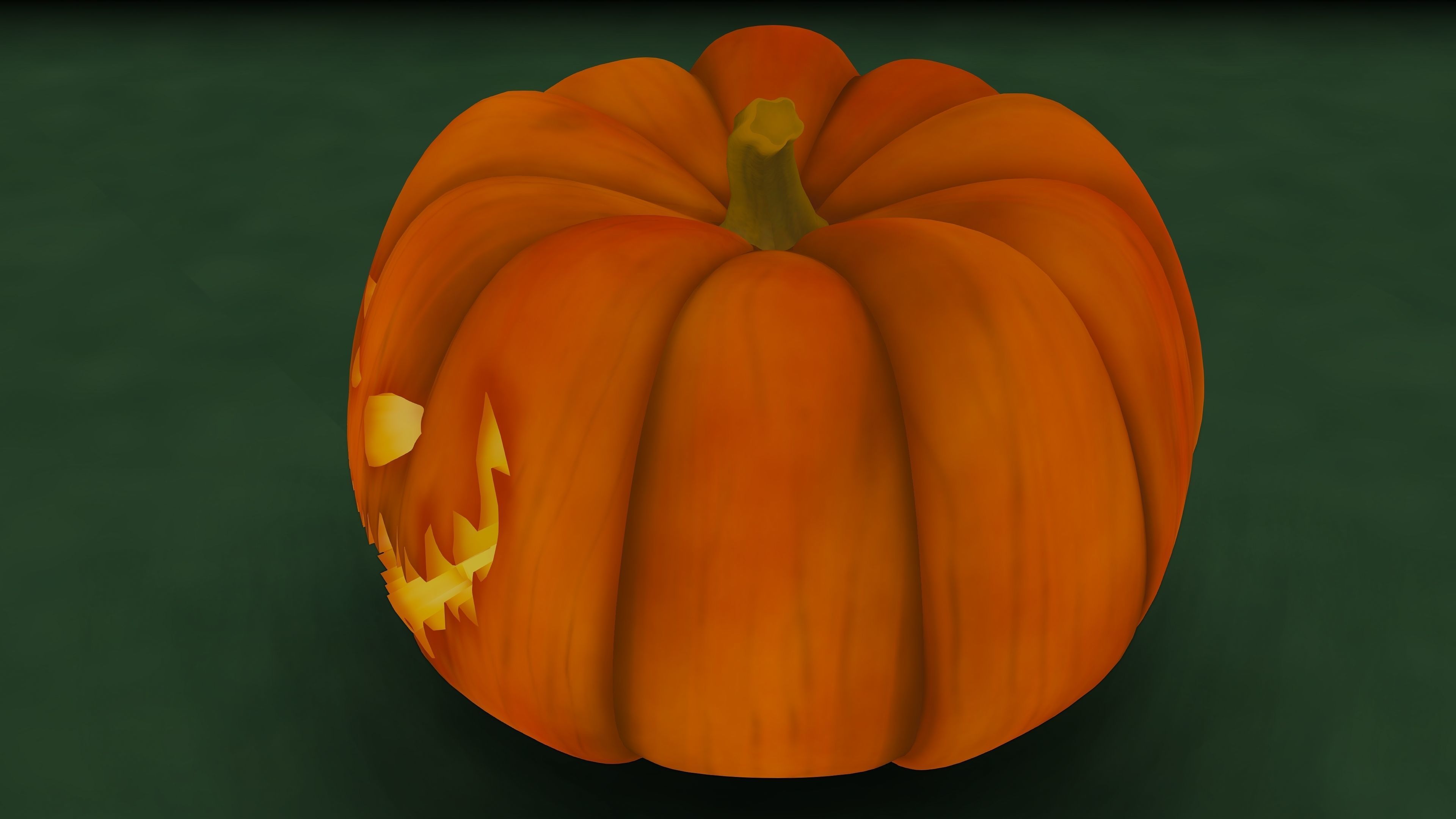 Halloween Pumpkin 3D model_10