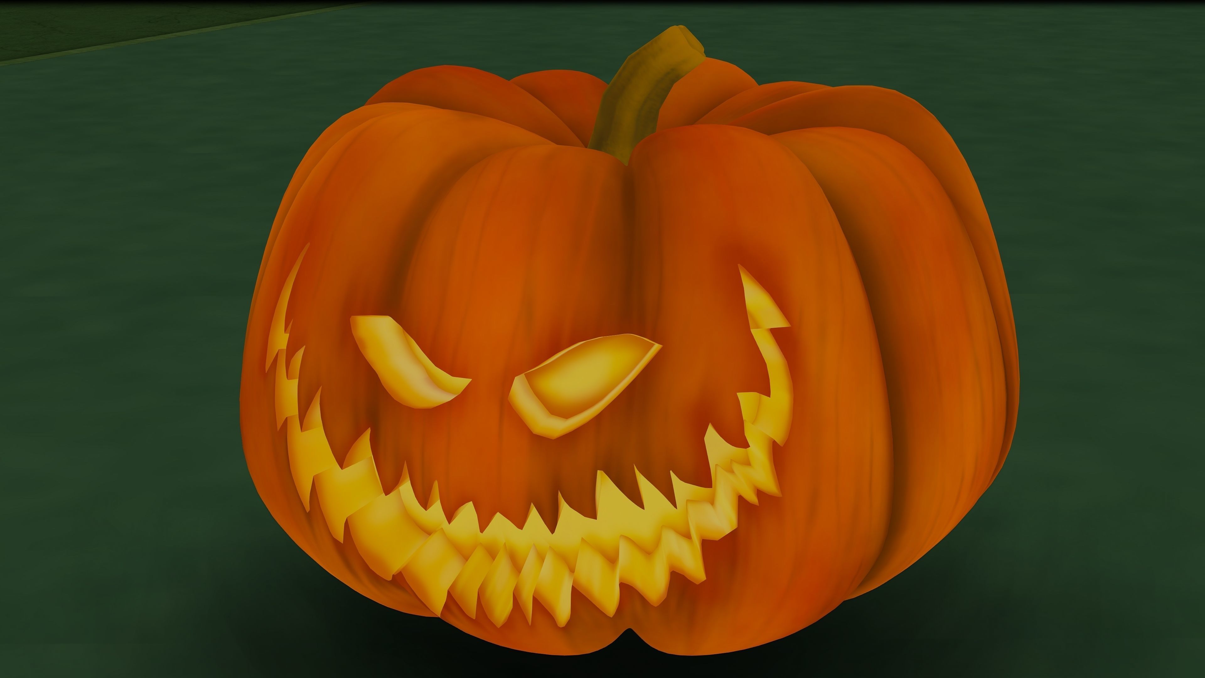 Halloween Pumpkin 3D model_11