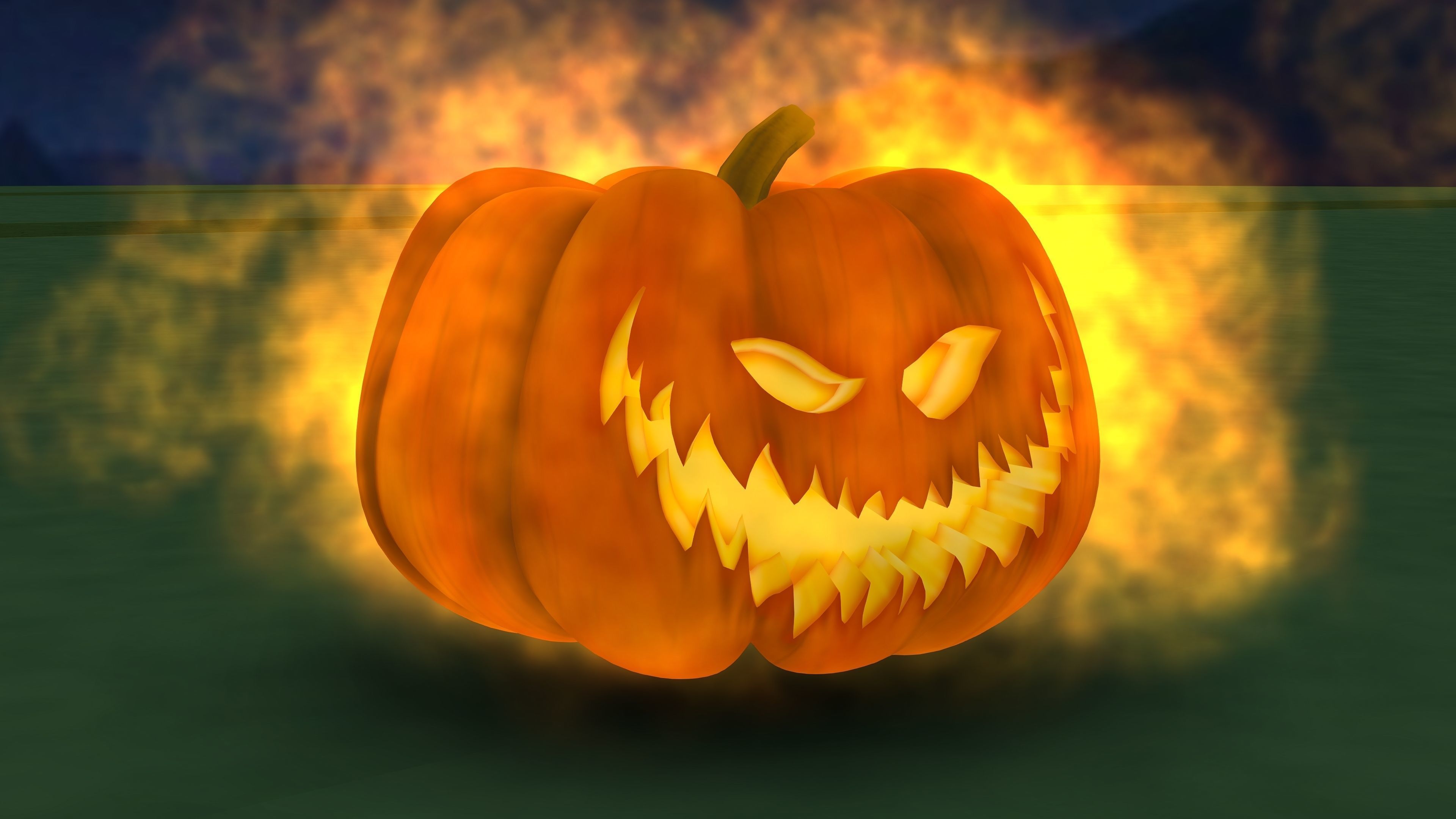 Halloween Pumpkin 3D model_5