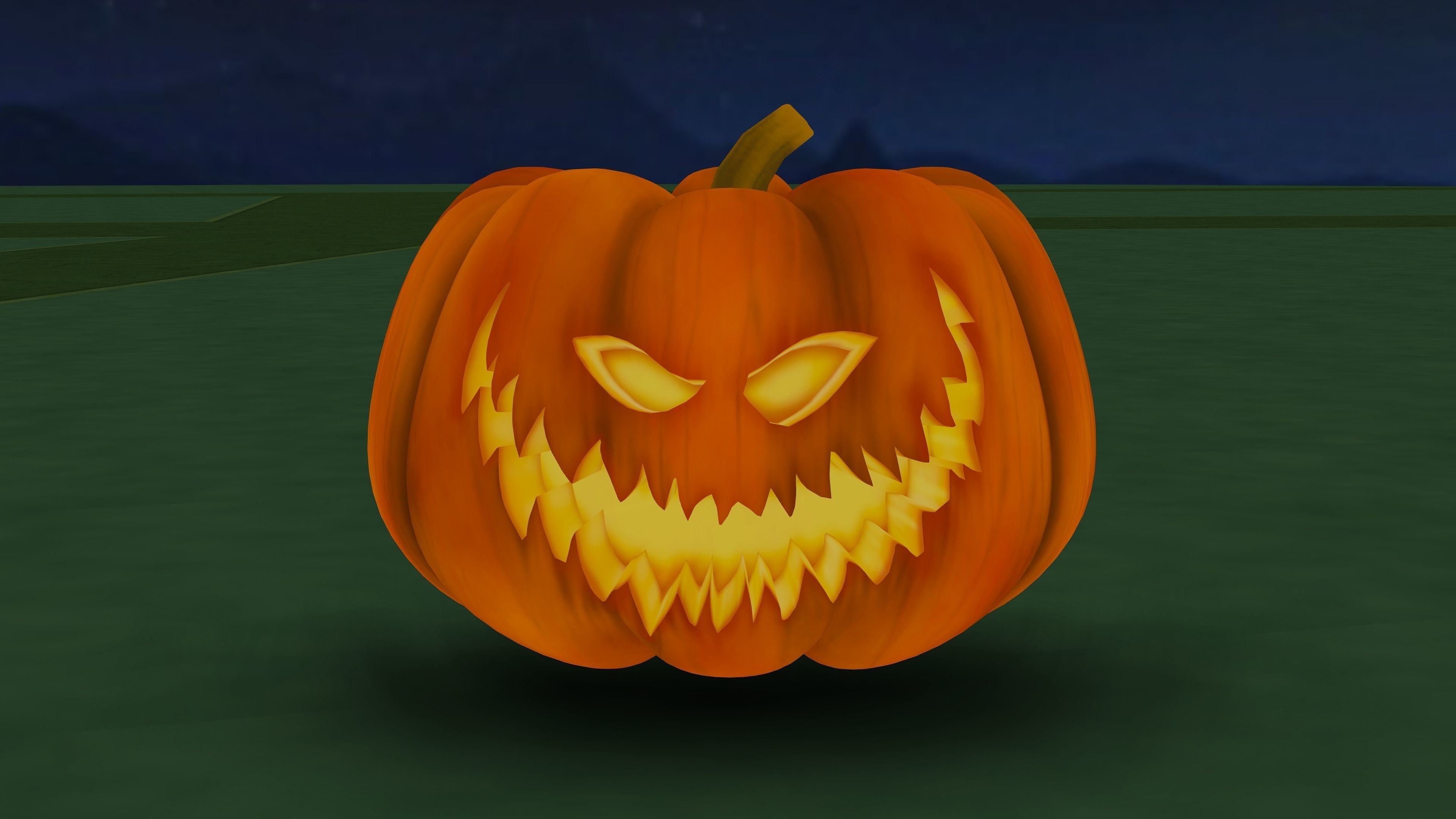 Halloween Pumpkin 3D model_7