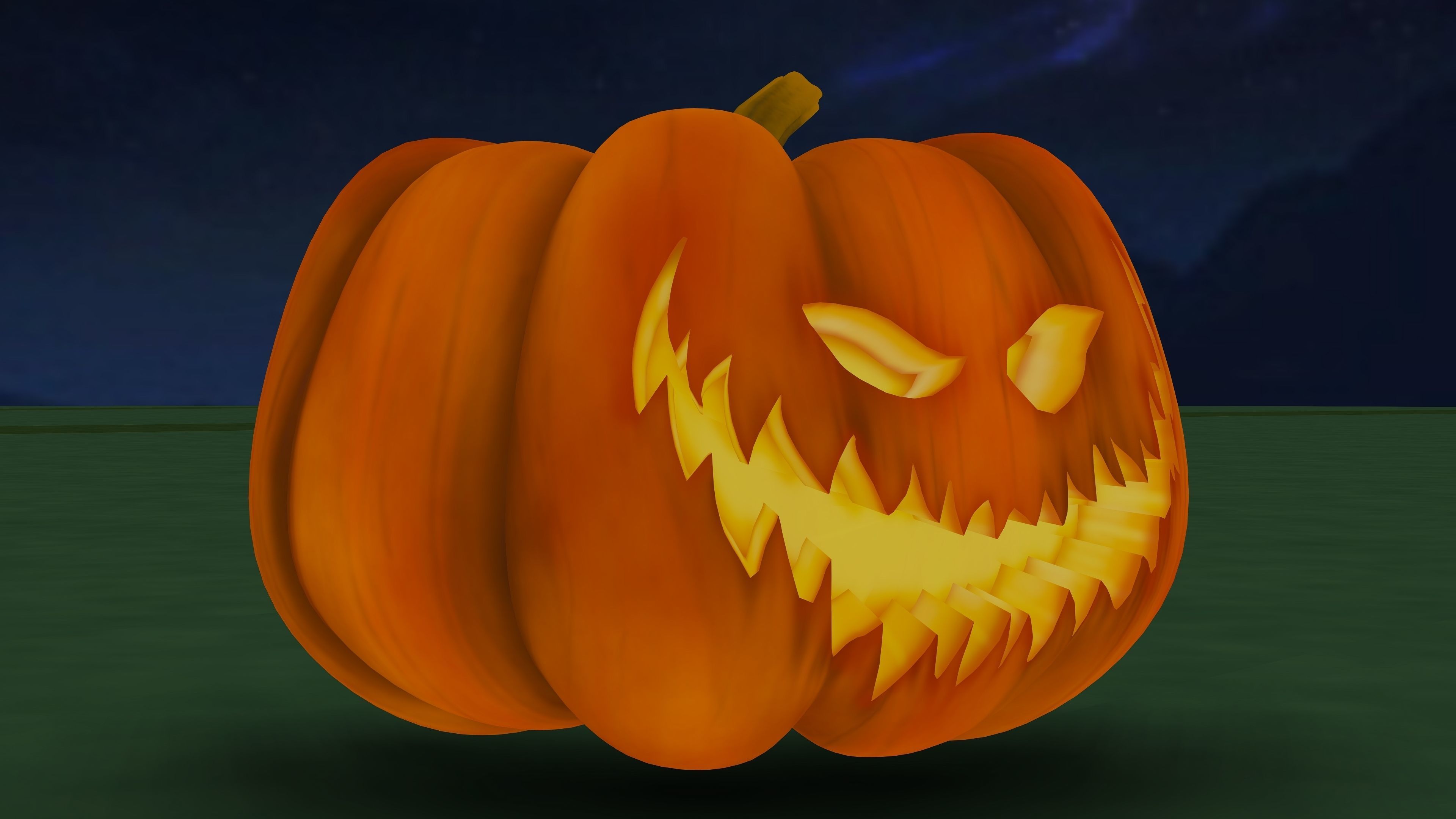 Halloween Pumpkin 3D model_4