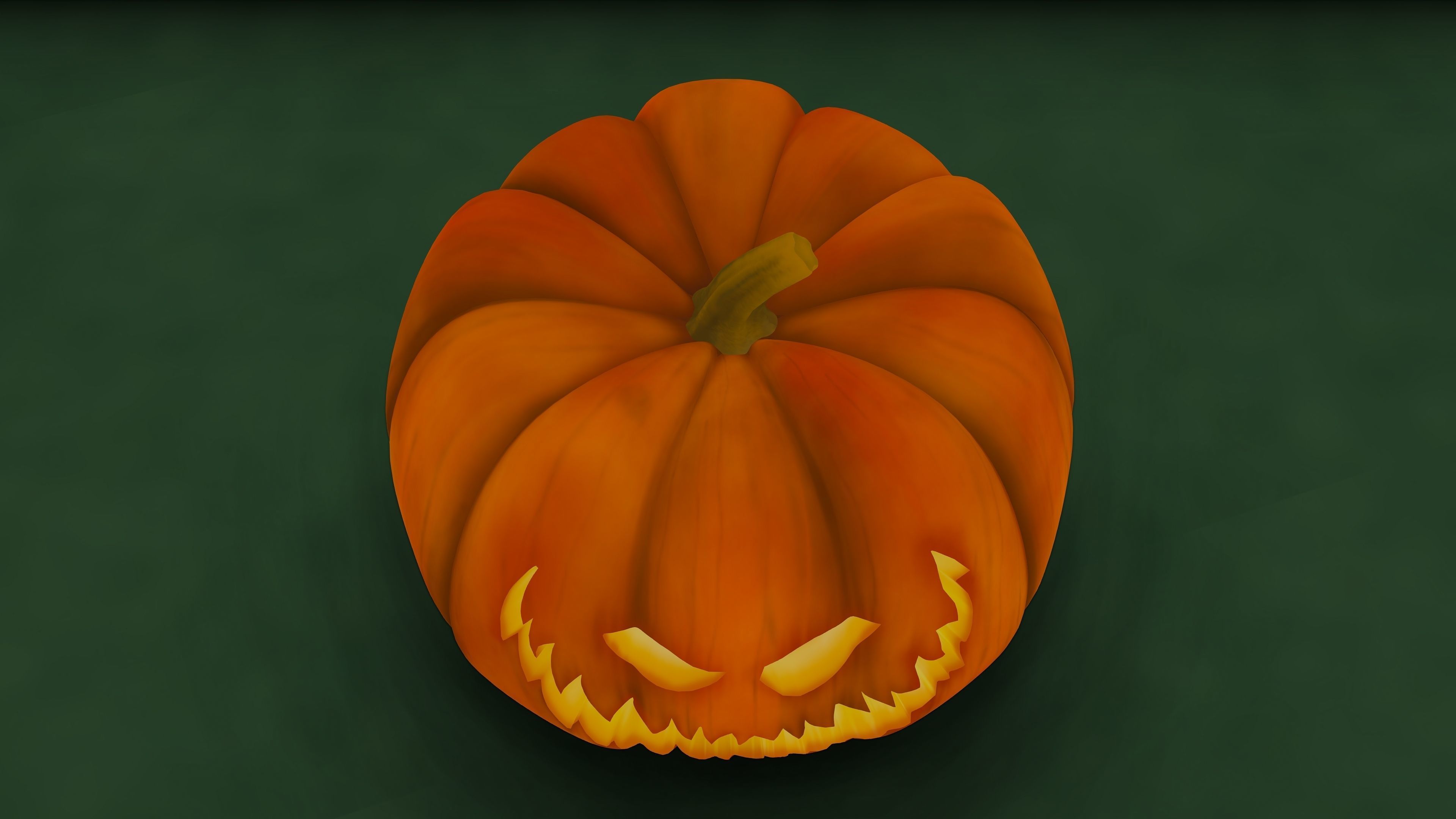 Halloween Pumpkin 3D model_3