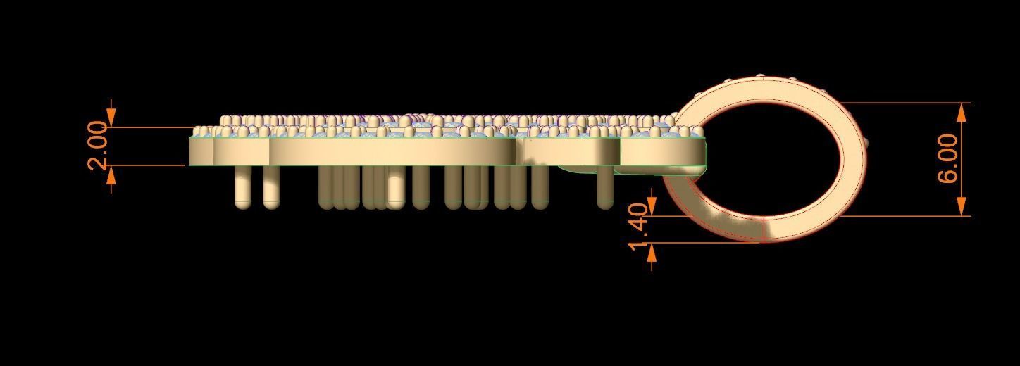 Ace and Kho Pendant 3D print model_4