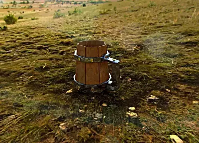 copo medieval Low-poly 3D model