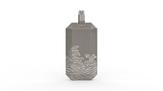 David Yurman Wave Pendant 3D print model