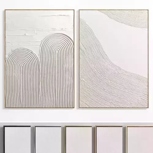 Plaster Two Photo Frame E-45