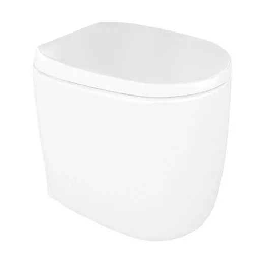 White Big Toilet Bowl 3D model