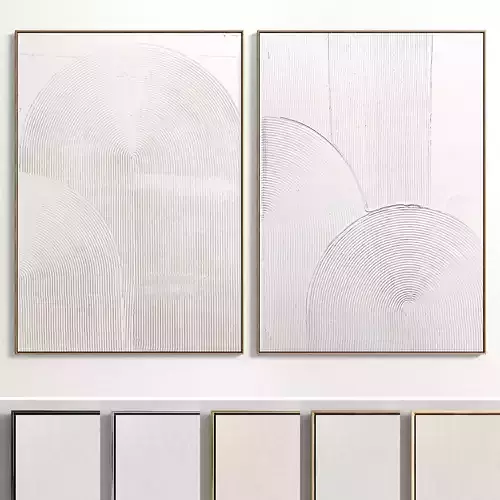 Plaster Two Photo Frame E-46