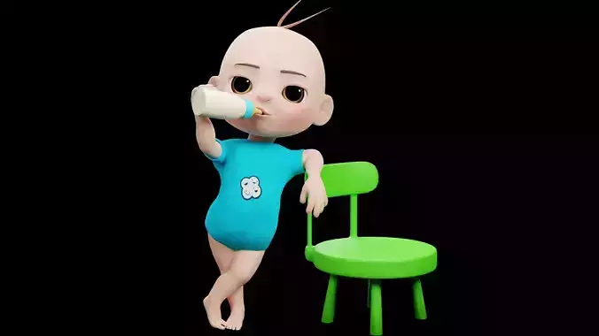 Cartoon Baby - FULLY RIGGED