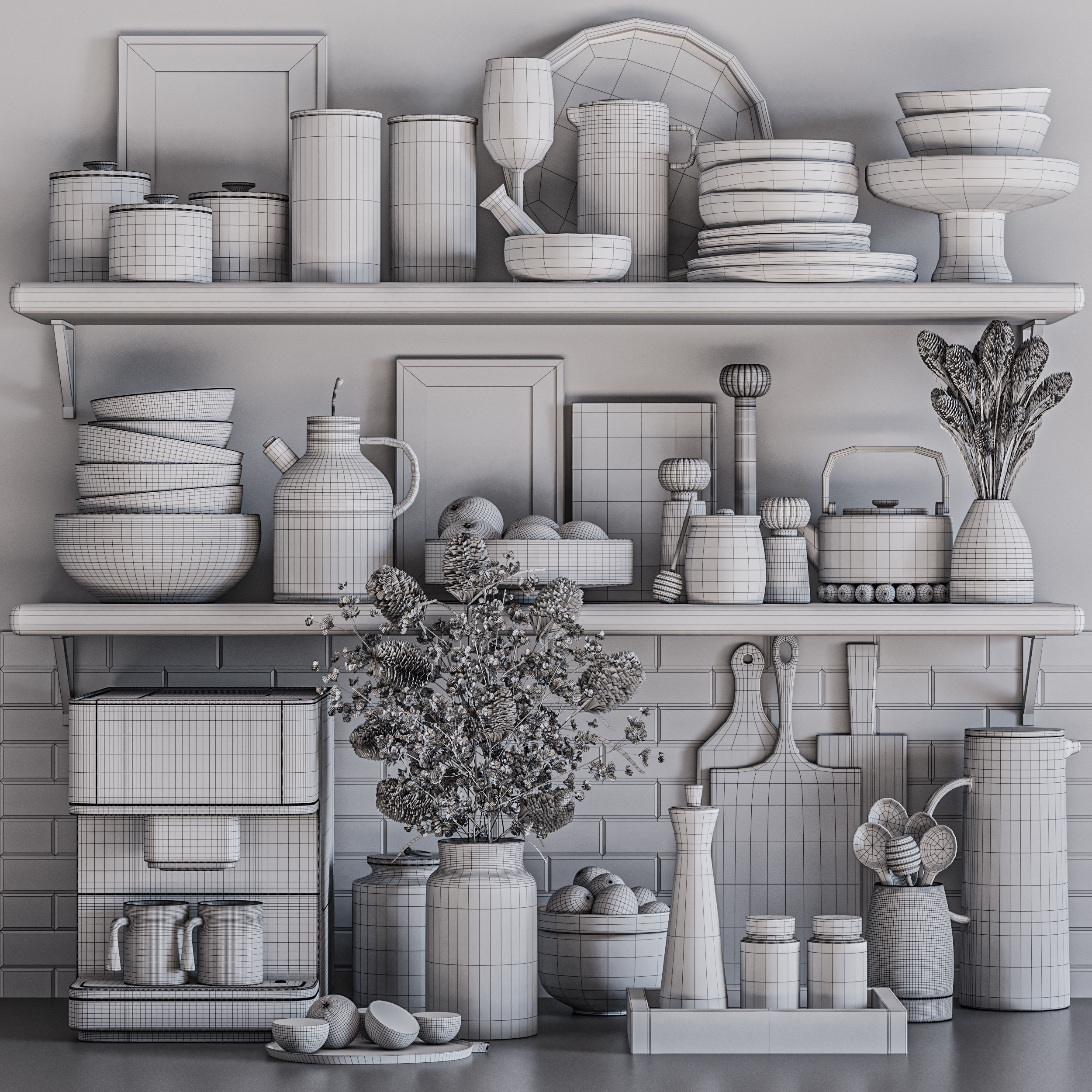 kitchen accessories030 3D model_4