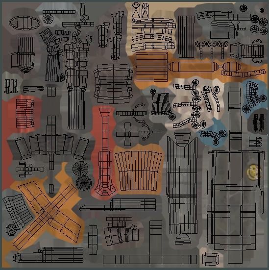 Rust assault rifle I Ak 47 Low-poly 3D model_5