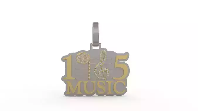 1985 Musical Note Pendant