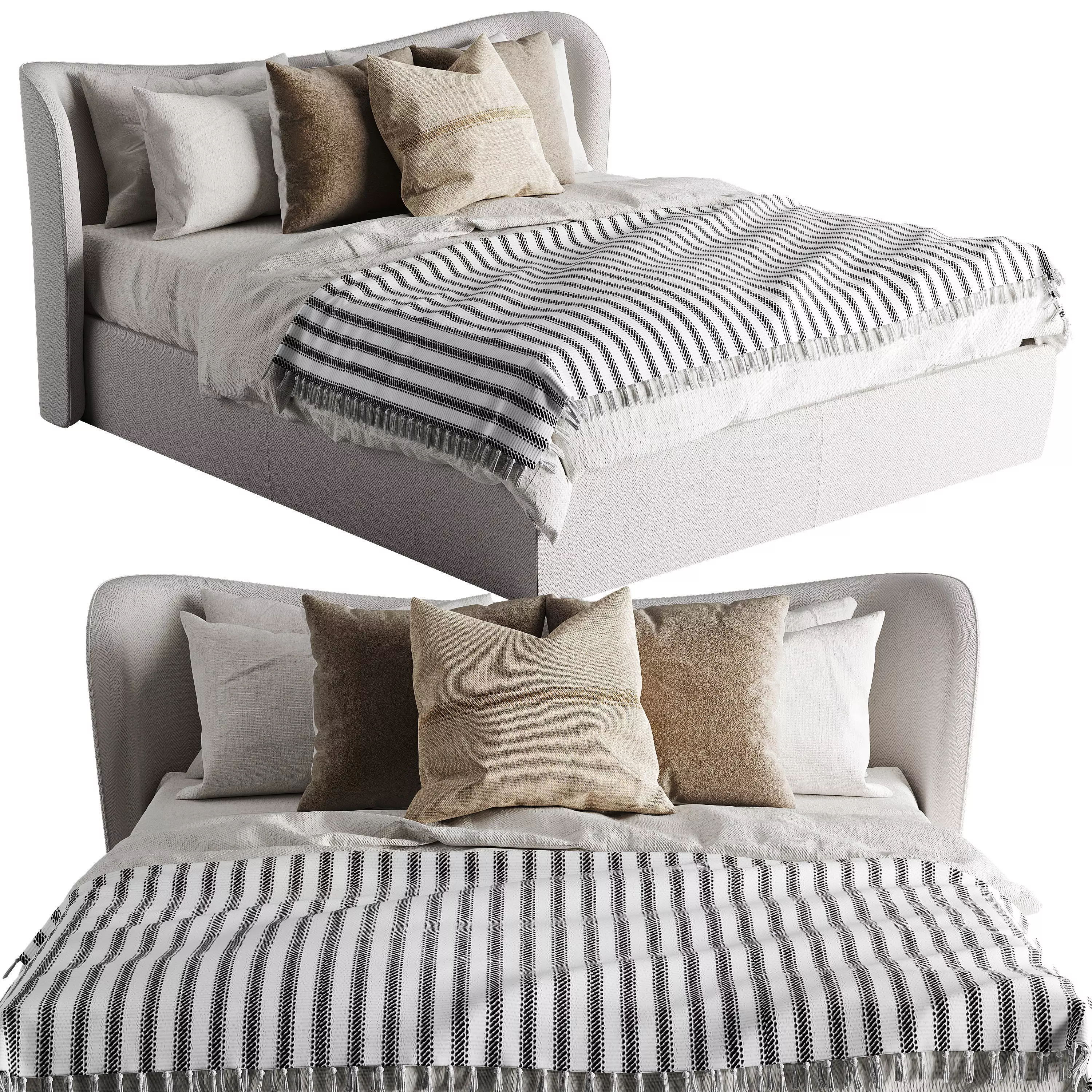 Pianca Embrace Bed 3D model