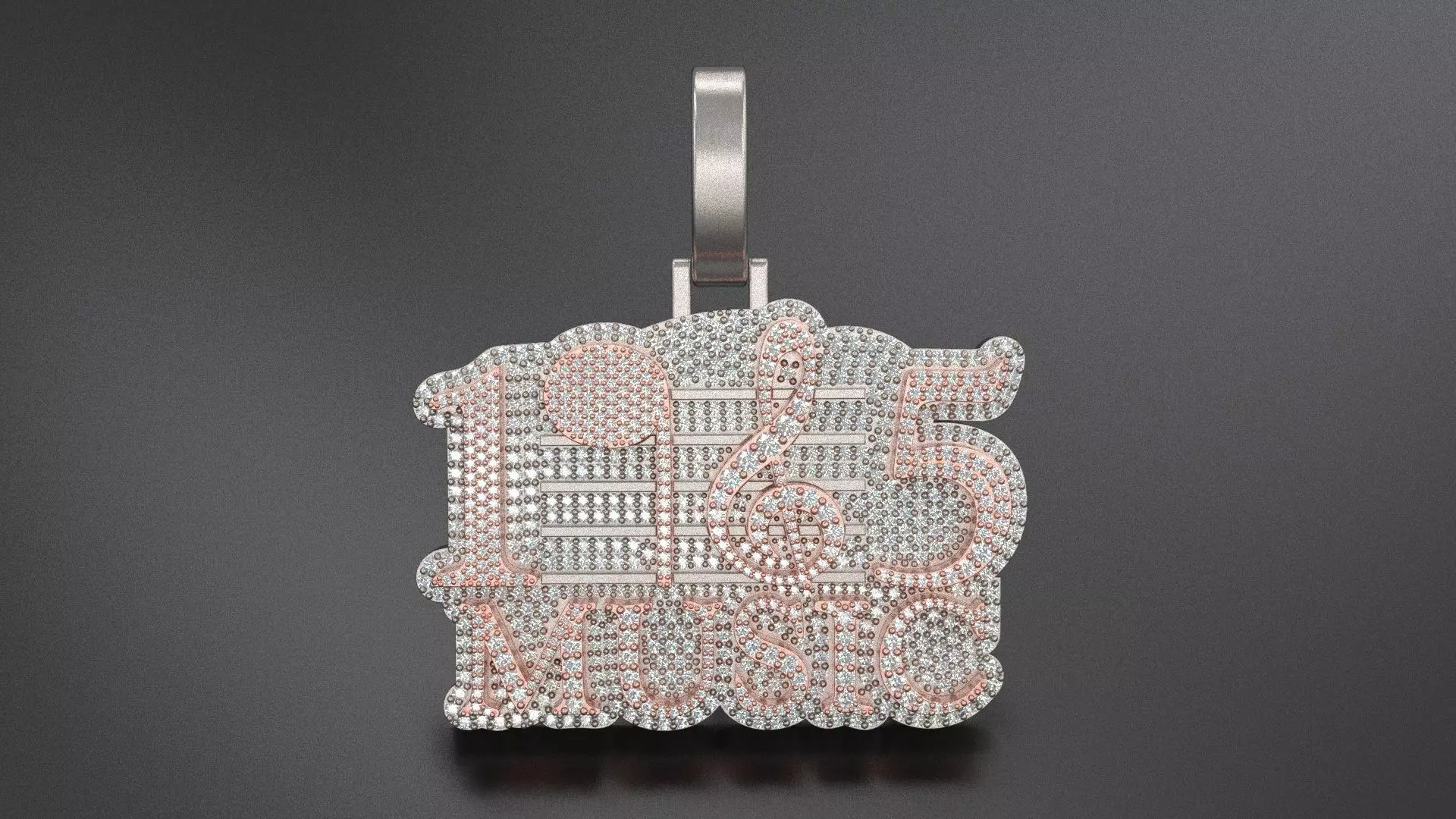 1985 Musical Note Pendant 3 3D print model