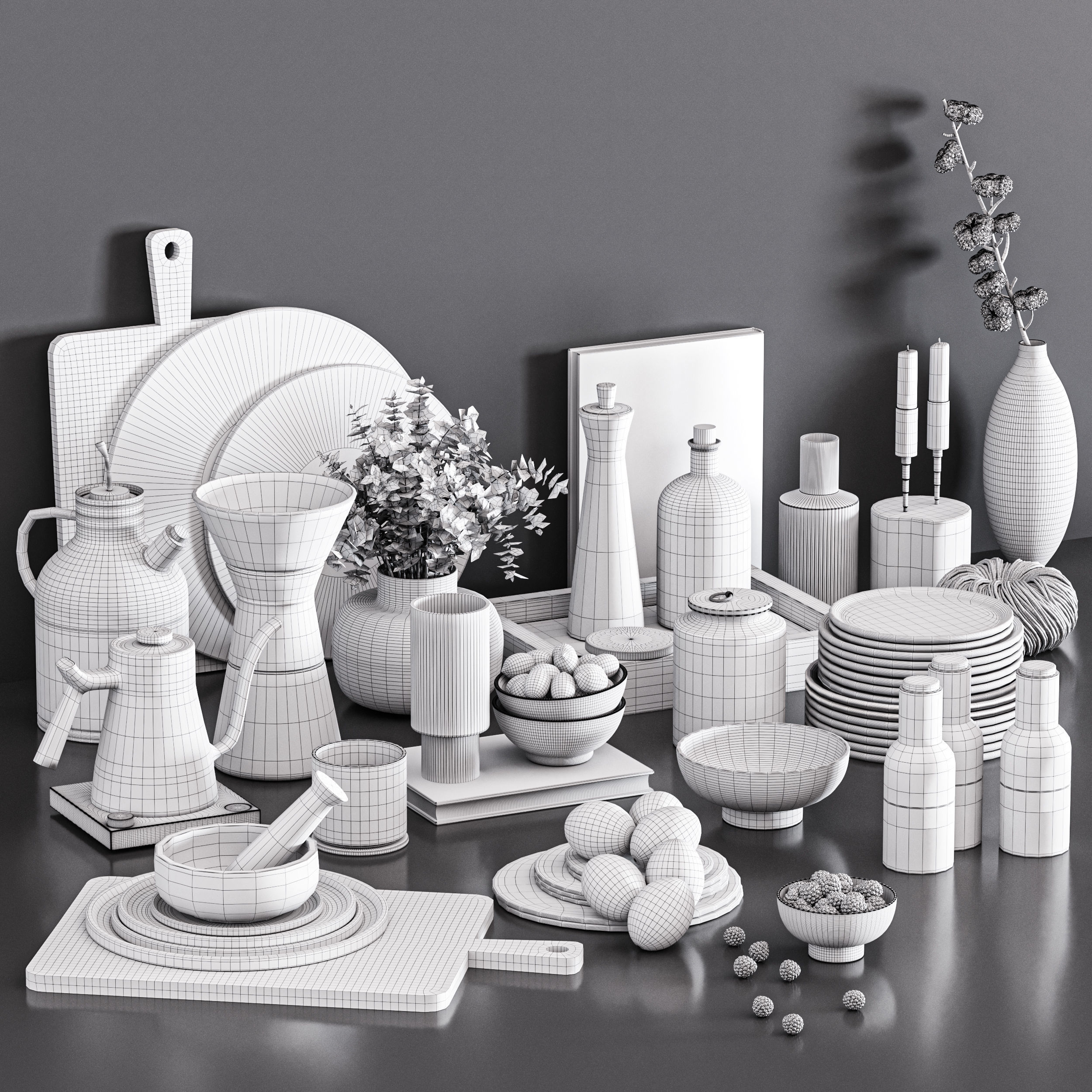 kitchen accessories031 3D model_6