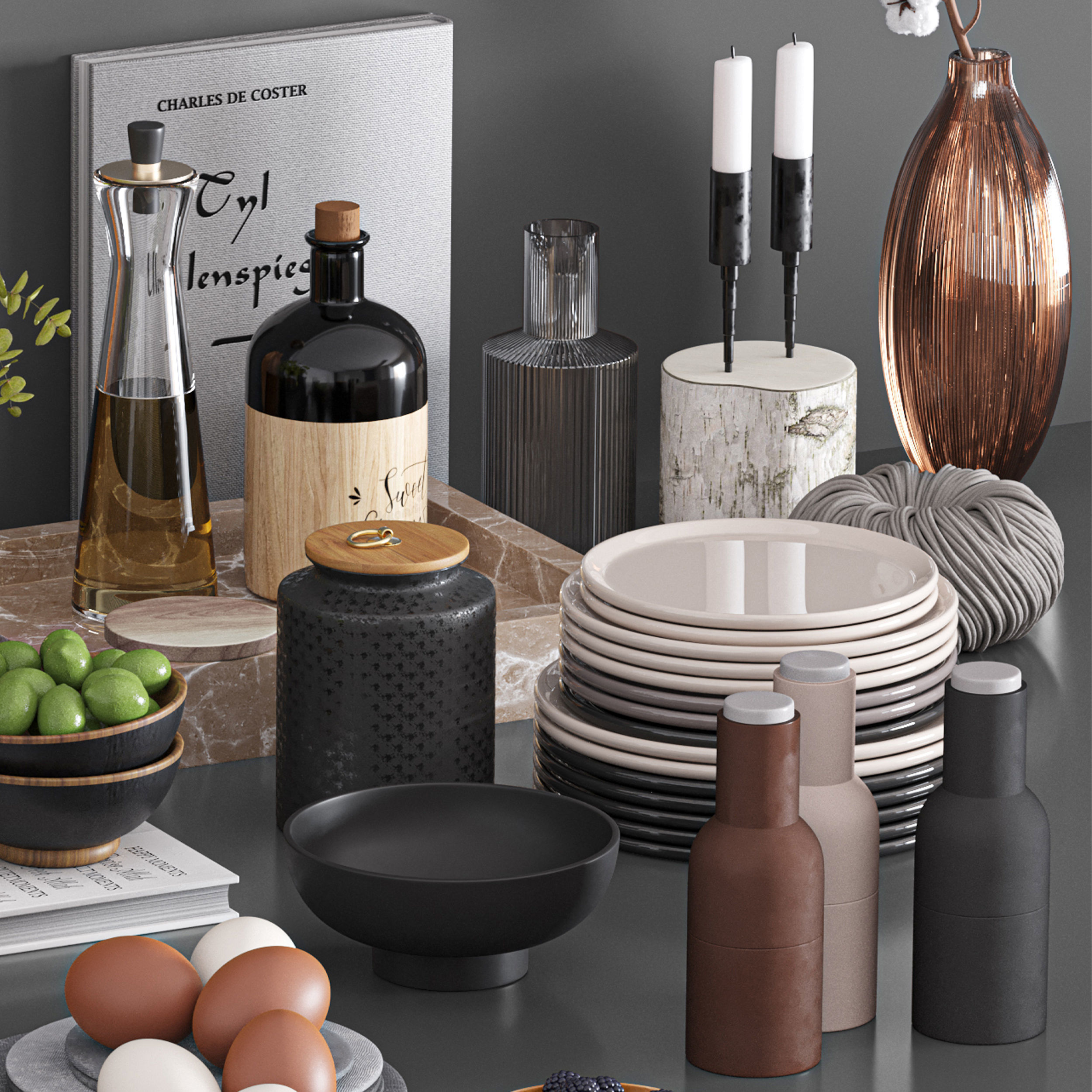 kitchen accessories031 3D model_4