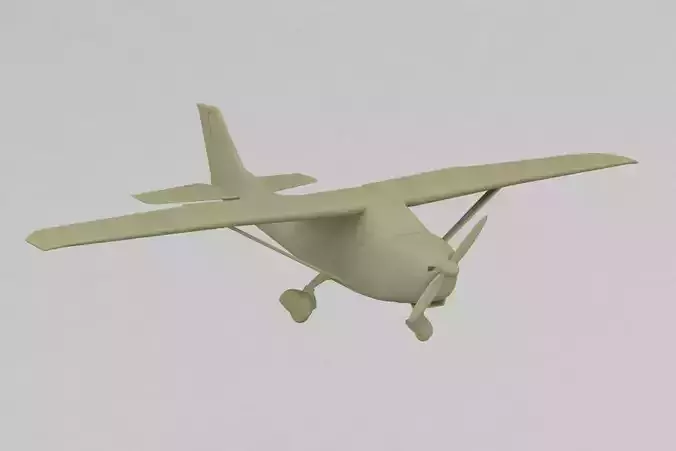 aircraft plane flying 3D print model