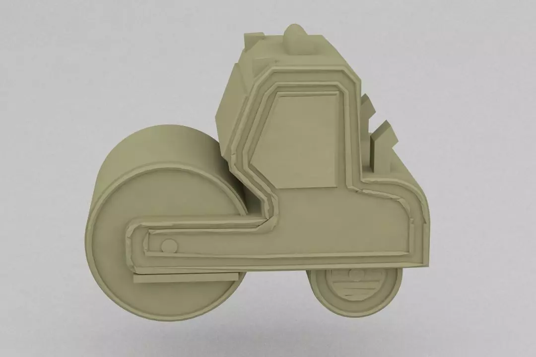 Asphalt roller 3D print model