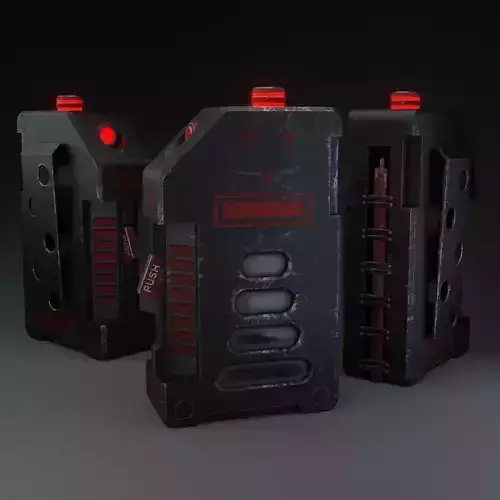 Hardsurface detonator Free low-poly 3D model