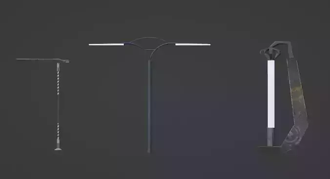 Sci fi - Lamps for streets