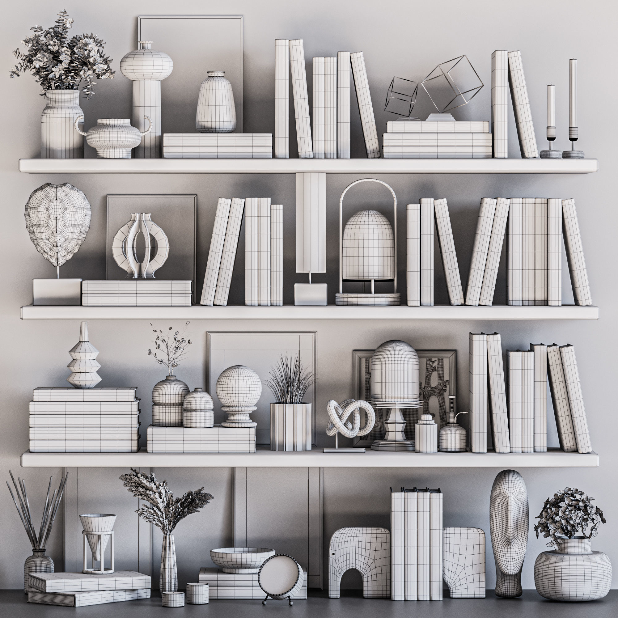 decorative set30 3D model_6