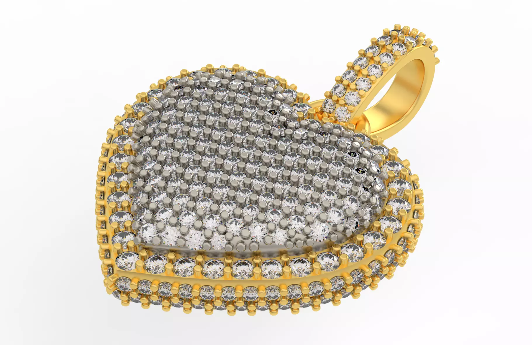 Heart Bubble  Pendant Big Size 3D print model_0