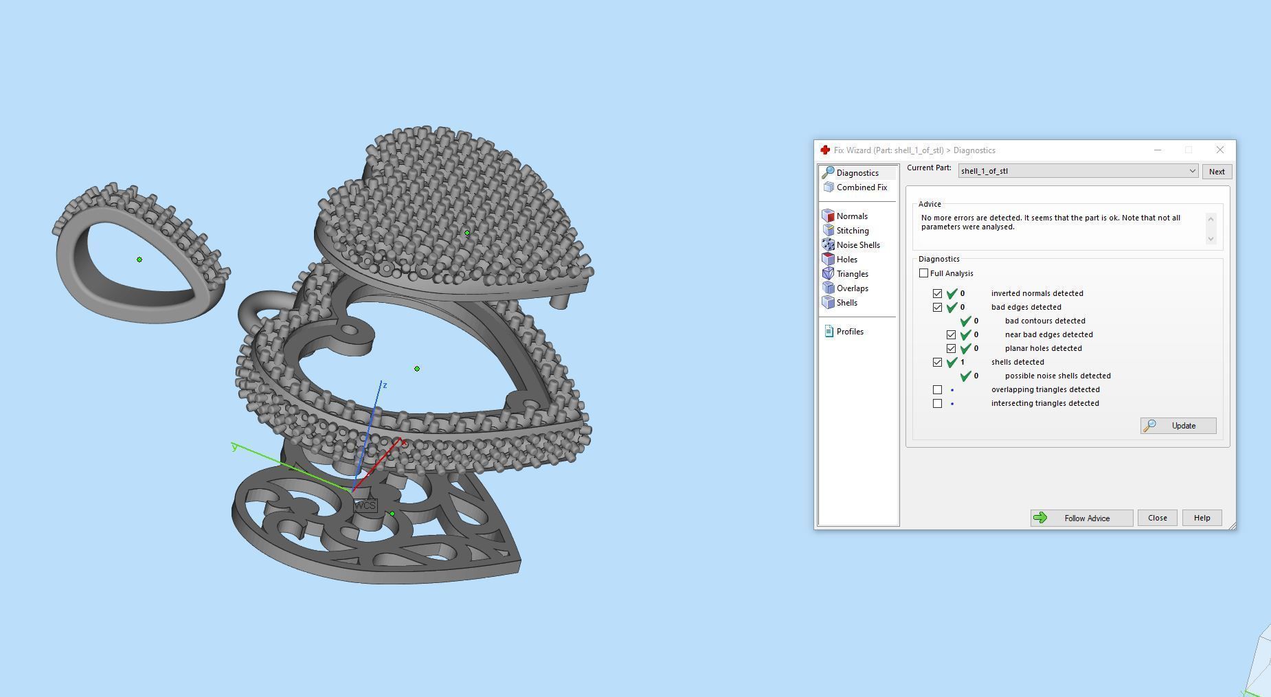 Heart Bubble  Pendant Big Size 3D print model_12