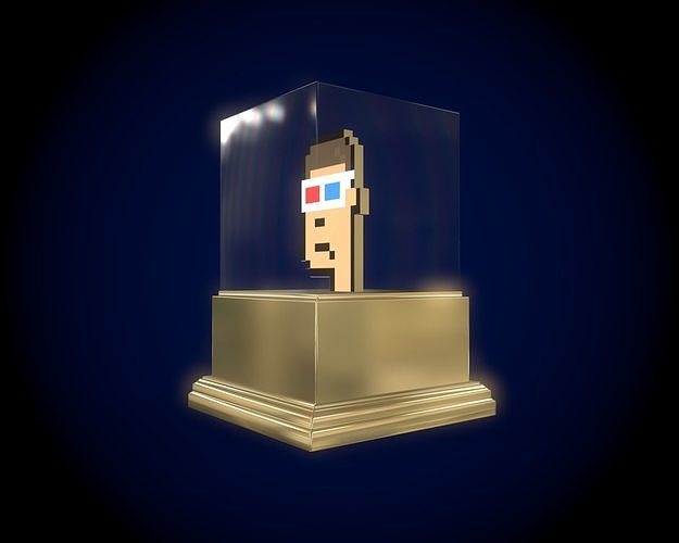 Gold Punk Low-poly 3D model