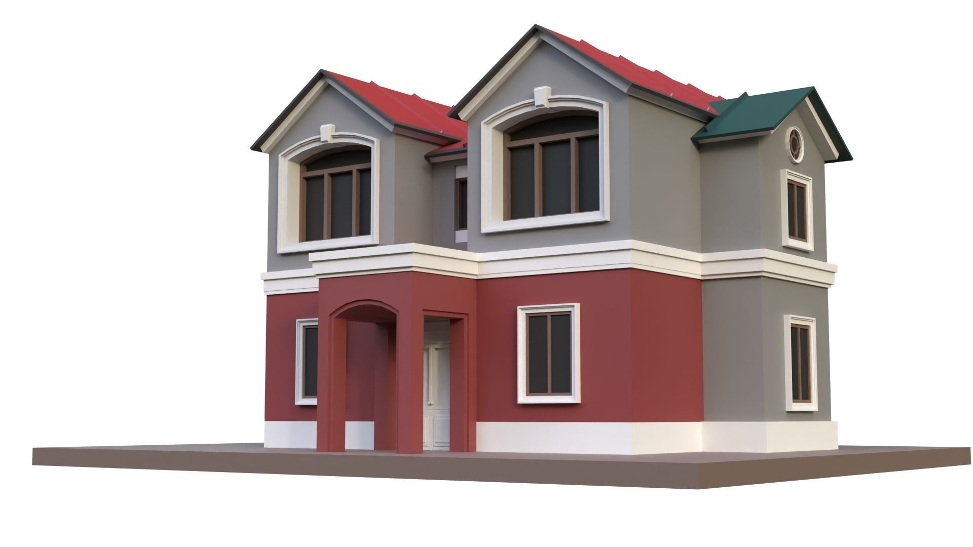 Low Poly 20 Houses Pack - Cartoon  Low-poly 3D model_15