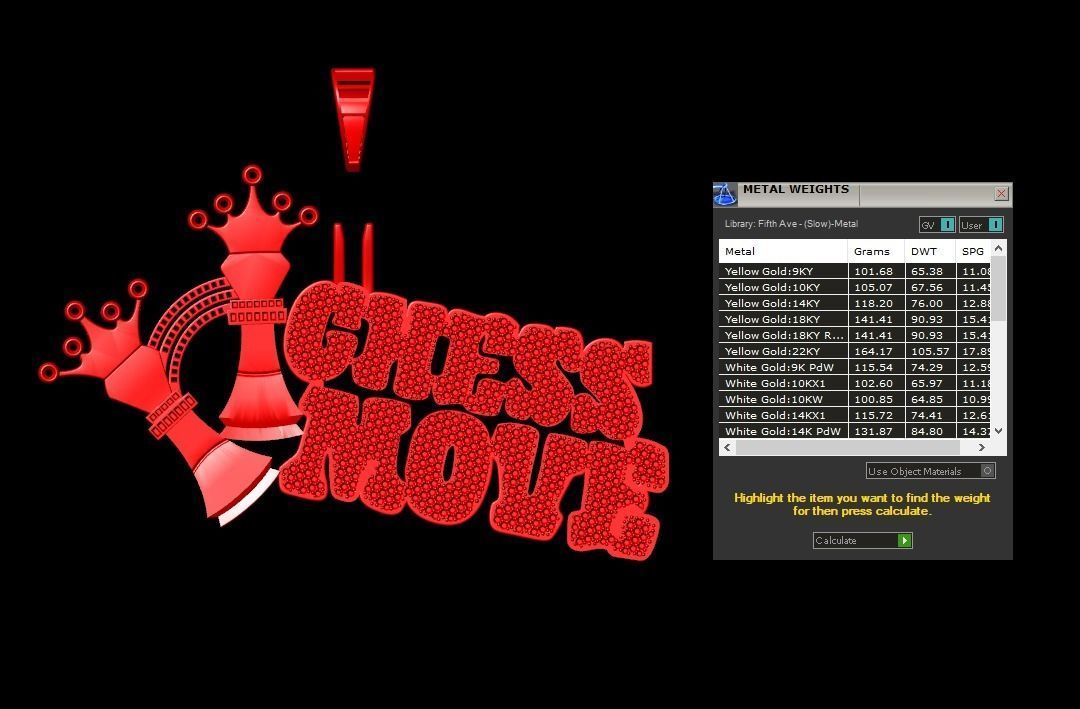 Chess Move Pendant 3D print model_9