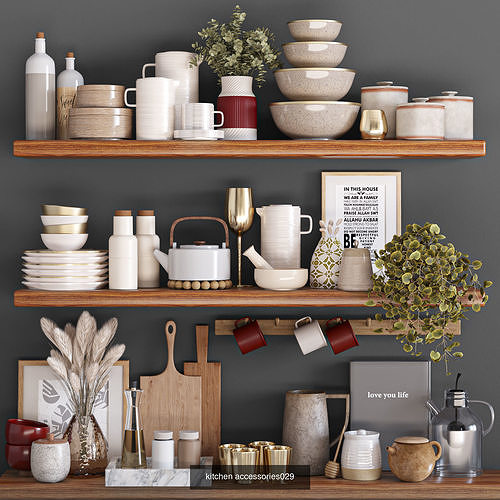 5 kitchen accessories vol6  3D Model Pack 5