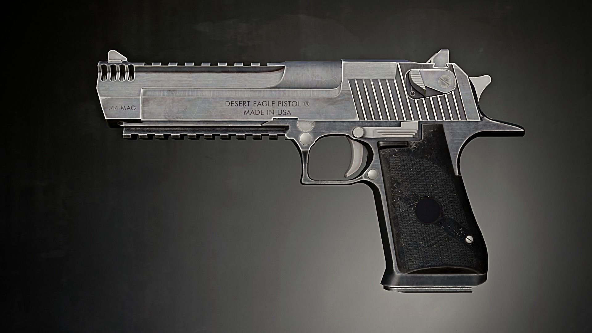 desert eagle gun Low-poly 3D model_6