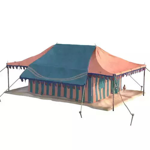 Indian Medieval Tent - 3 texture variations 3D model