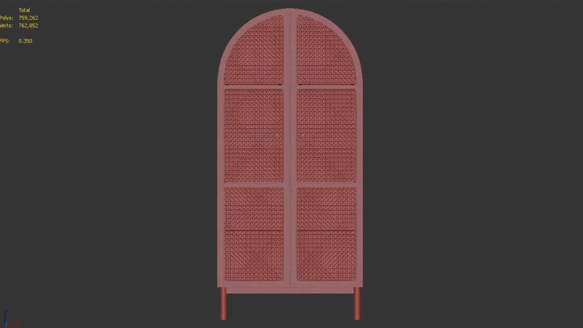 Ankhara Double Wardrobe 3D model_5