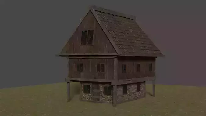 Medieval House lowPoly