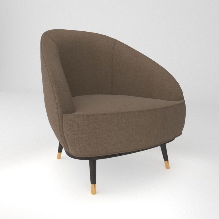  armchair for interior 3D model_1