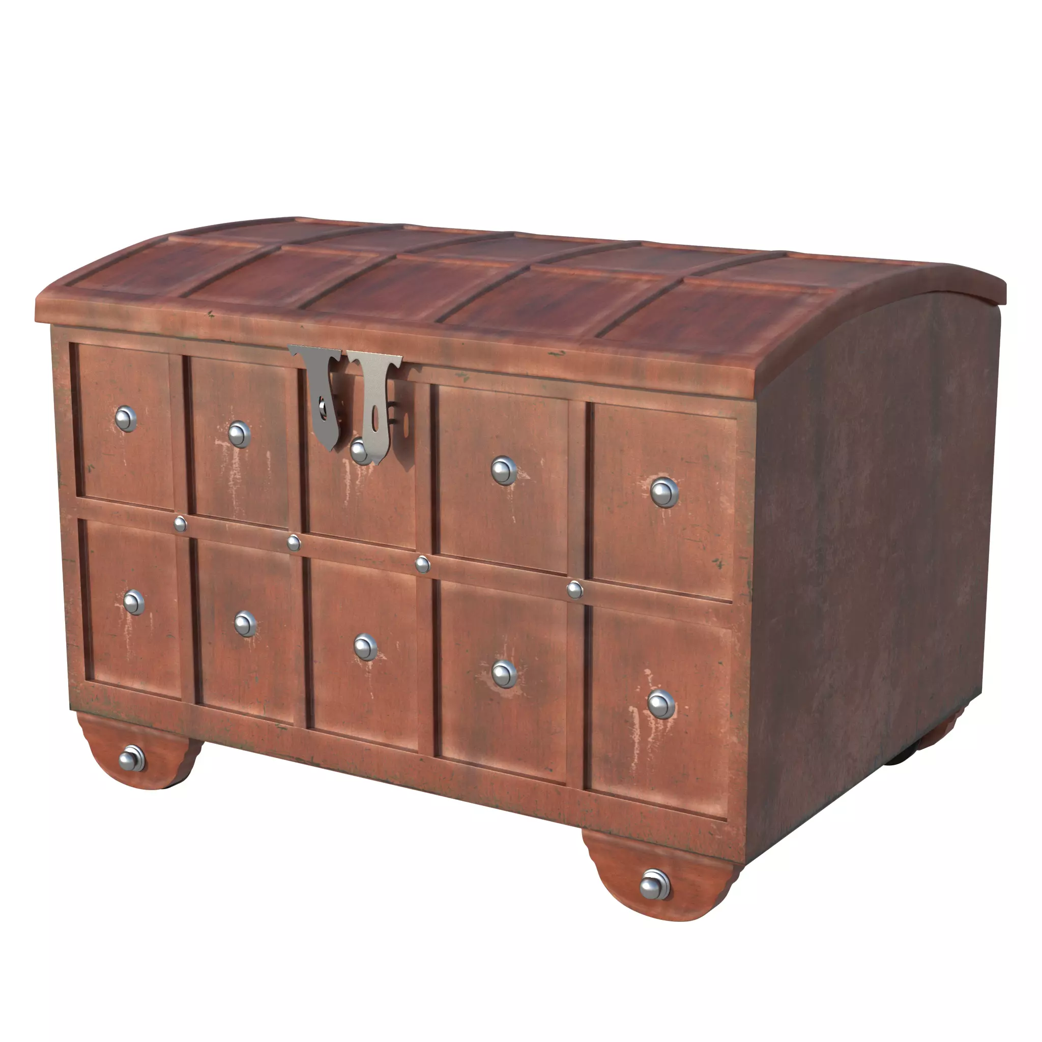 Indian Chest - Medieval 18th Century - Indian Cabinet 3D model
