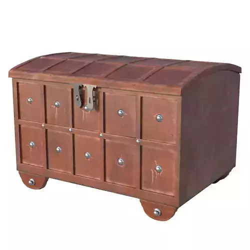 Indian Chest - Medieval 18th Century - Indian Cabinet