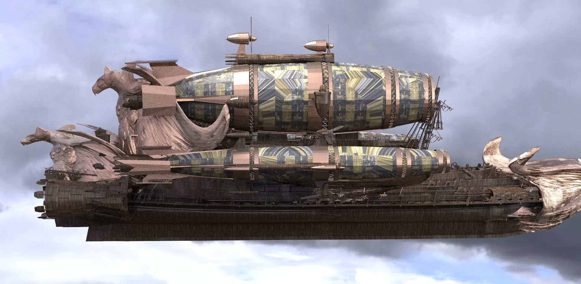  Kings Golden Eagle Zeppelin  3D model_0