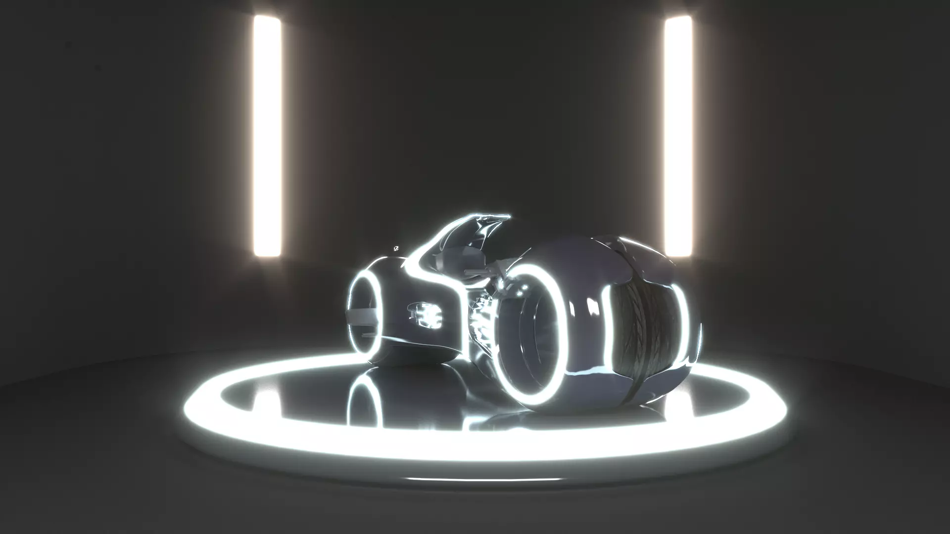 tron motorcycle 3D model