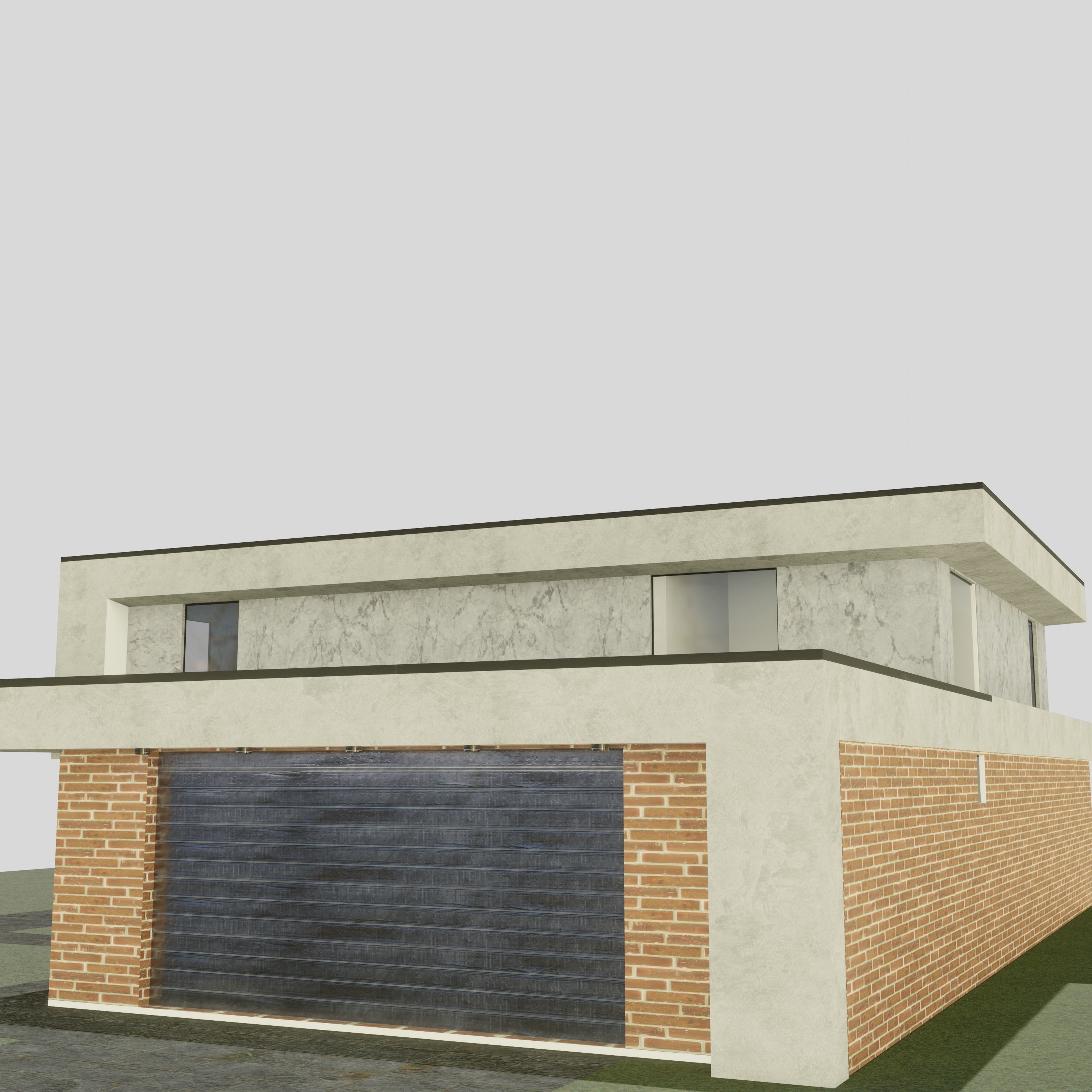 Villa house 3D model_1