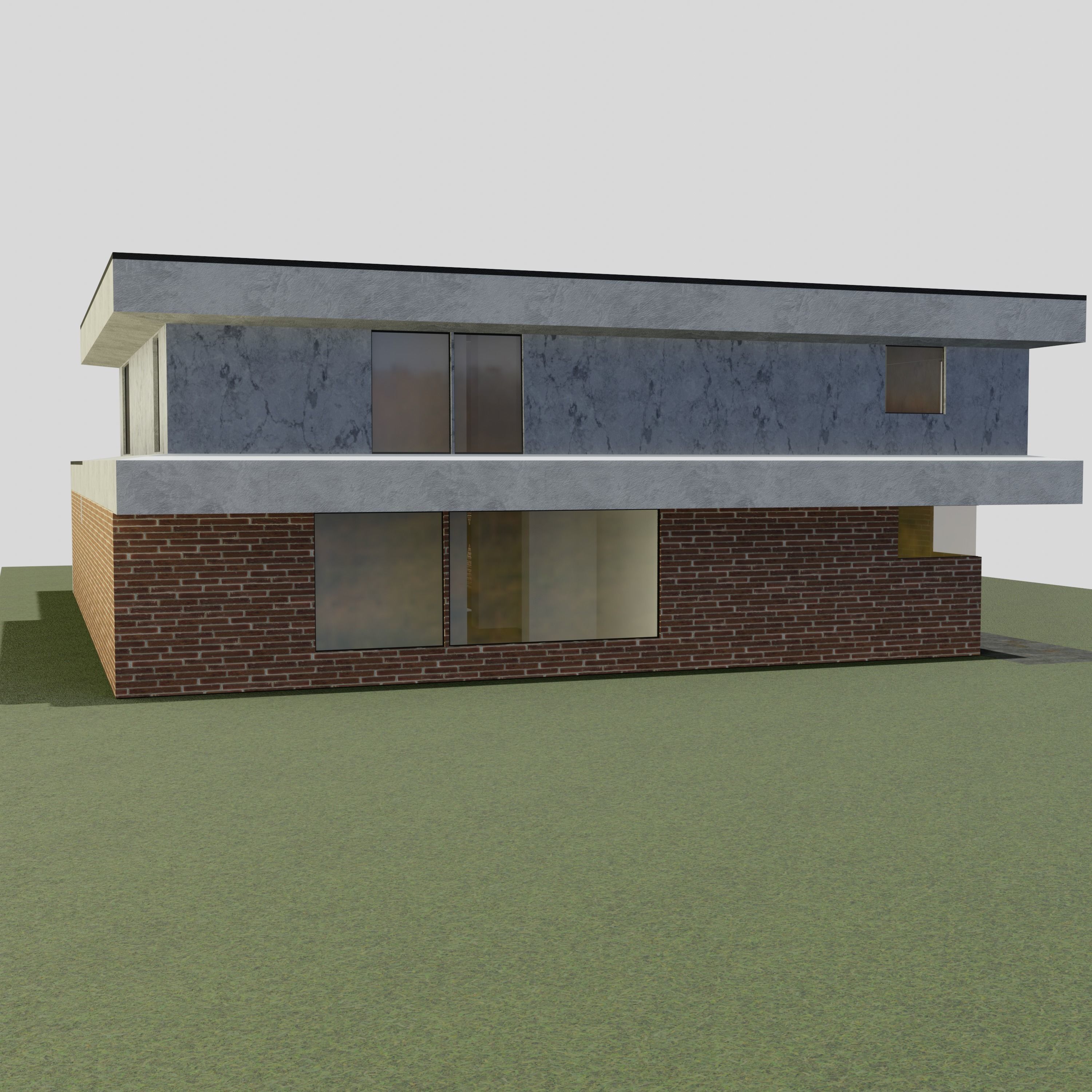 Villa house 3D model_9