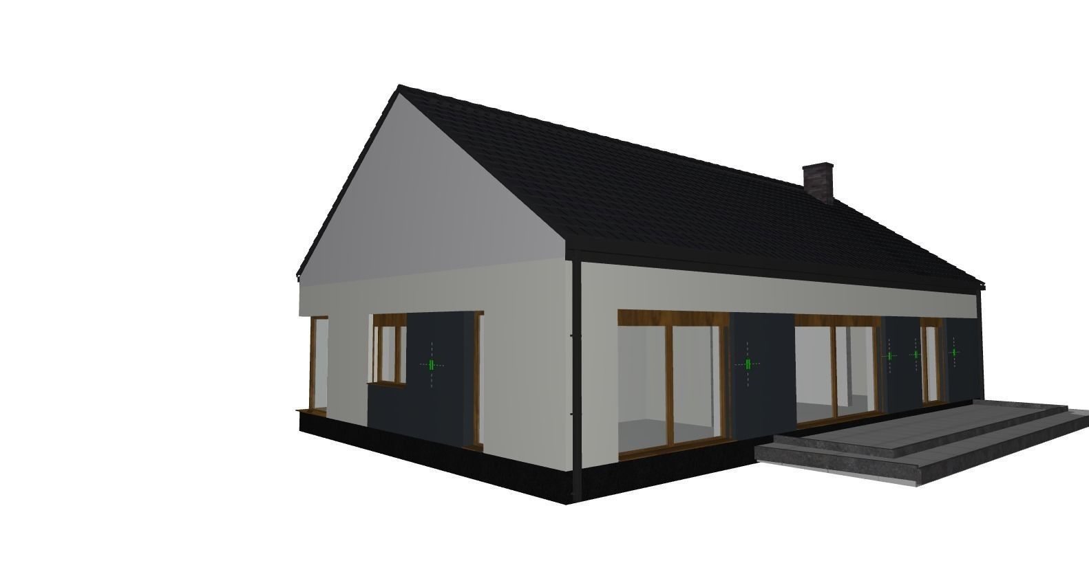 modern standard house model for render and game 3D model_5