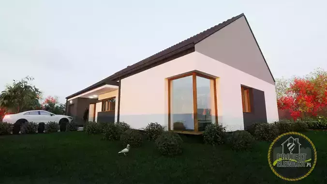 modern standard house model for render and game