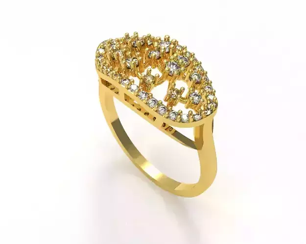 0103 - Delicate Cocktail Ladies Ring