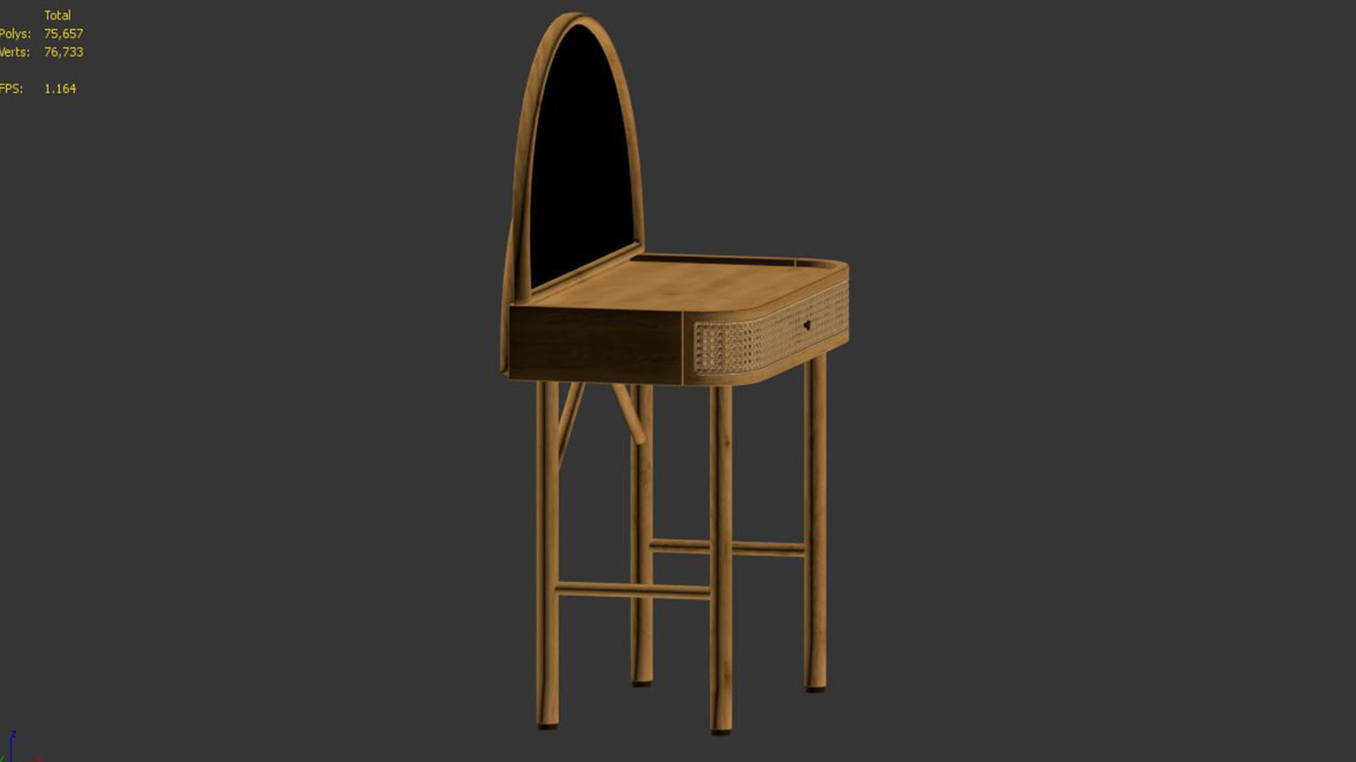 Ankhara Dressing Table 3D model_4