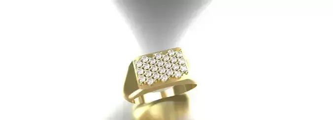 Mens Diamond Ring Size 10 Gold Silver Platinum Jewelry