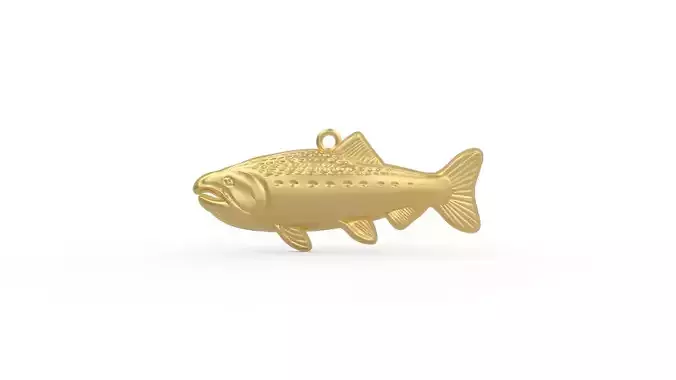 Salmon Pendant 3D print model
