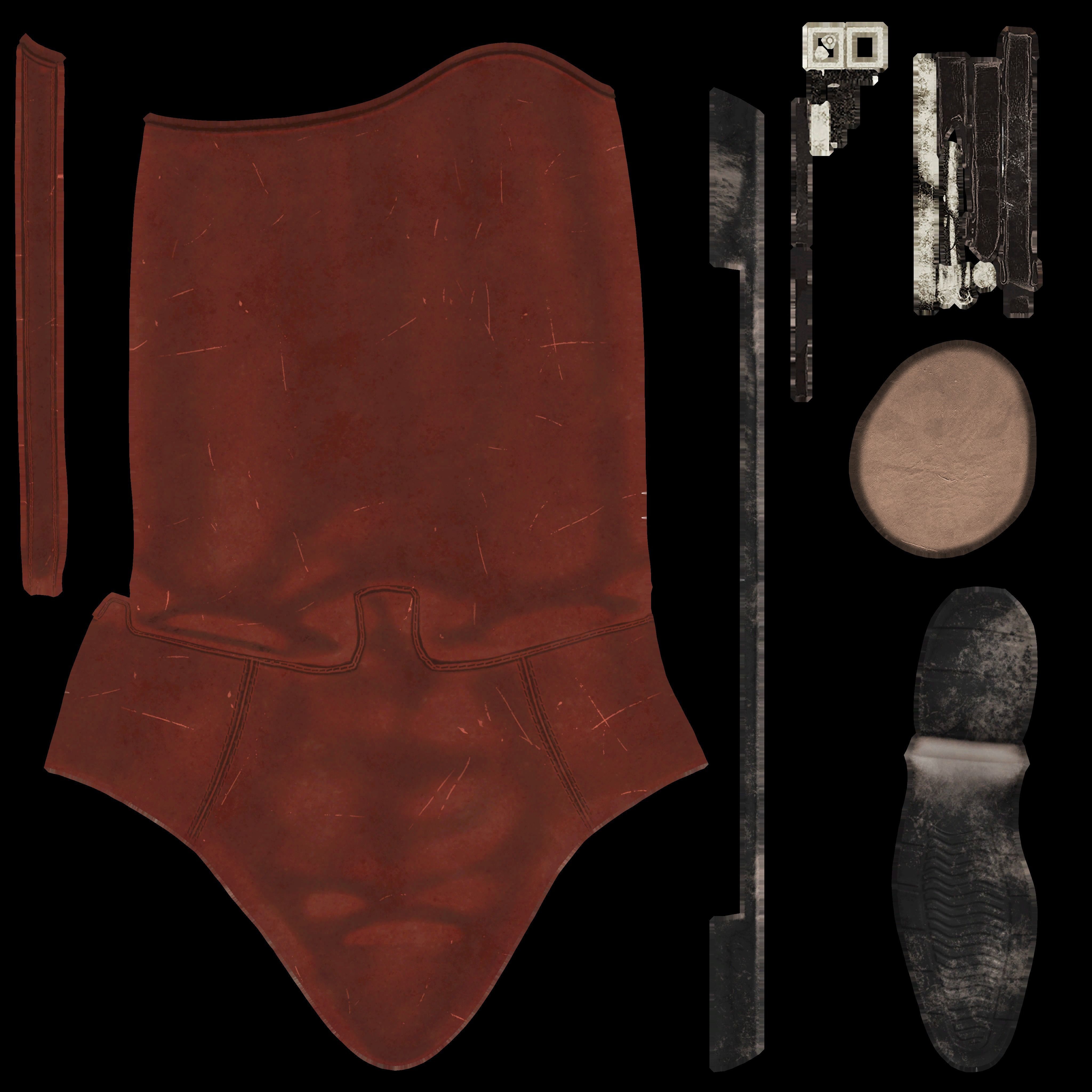 Cadet Riding Boots Low-poly 3D model_6